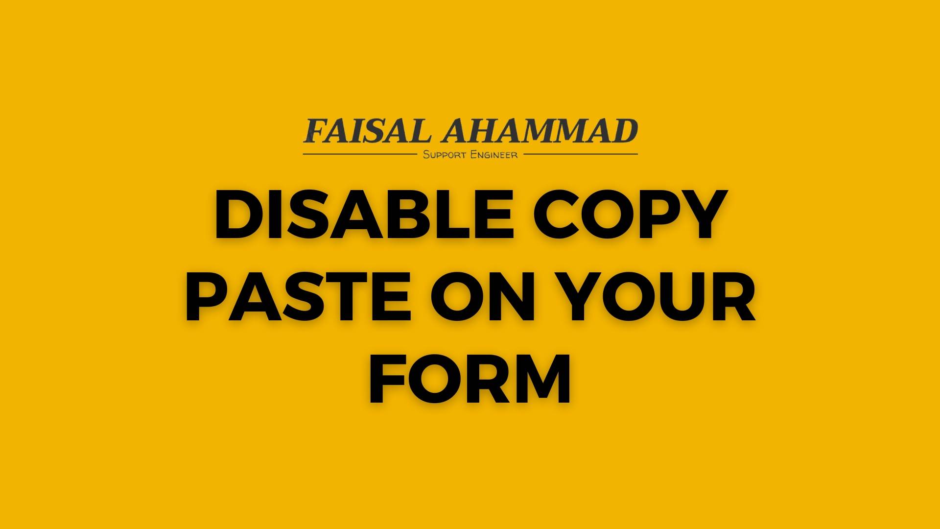 Disable Copy Paste on WordPress Forms