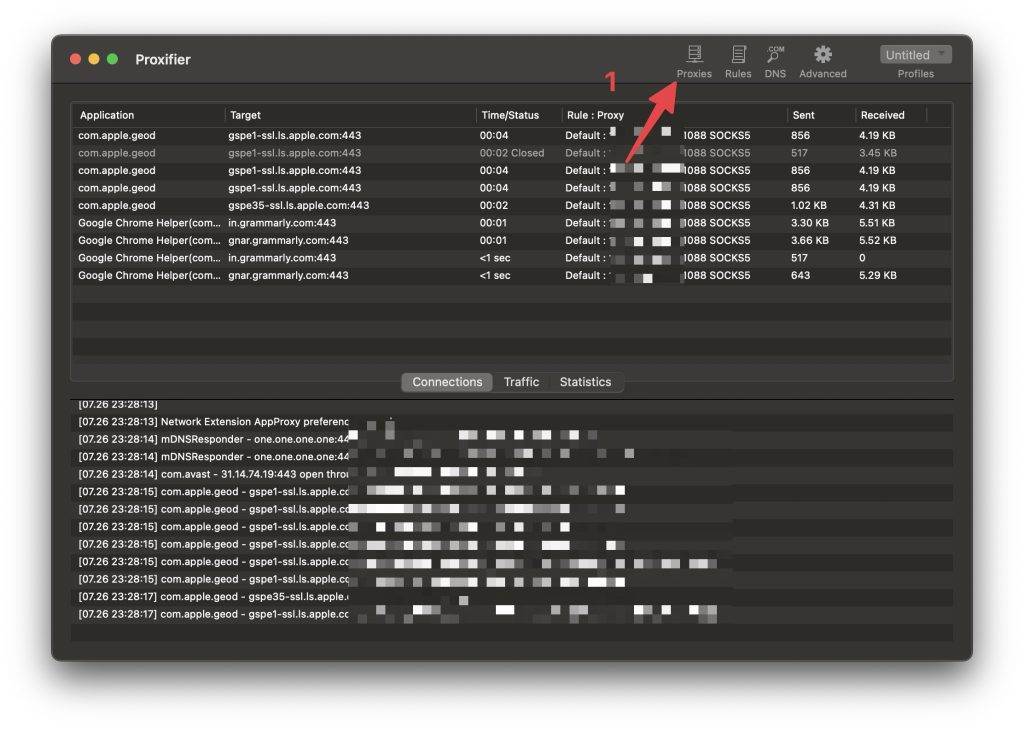 Proxifier Proxies Settings