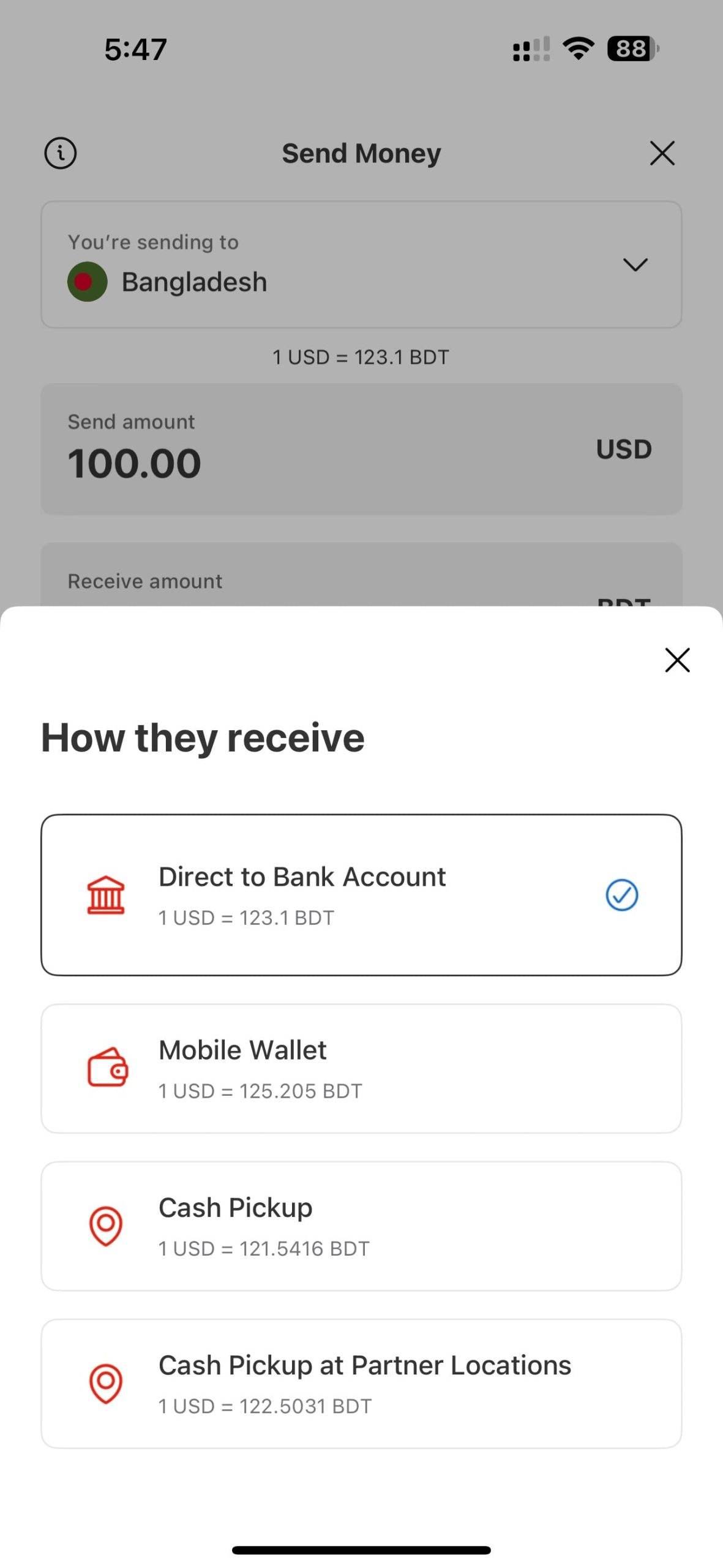 MoneyGram High Rate